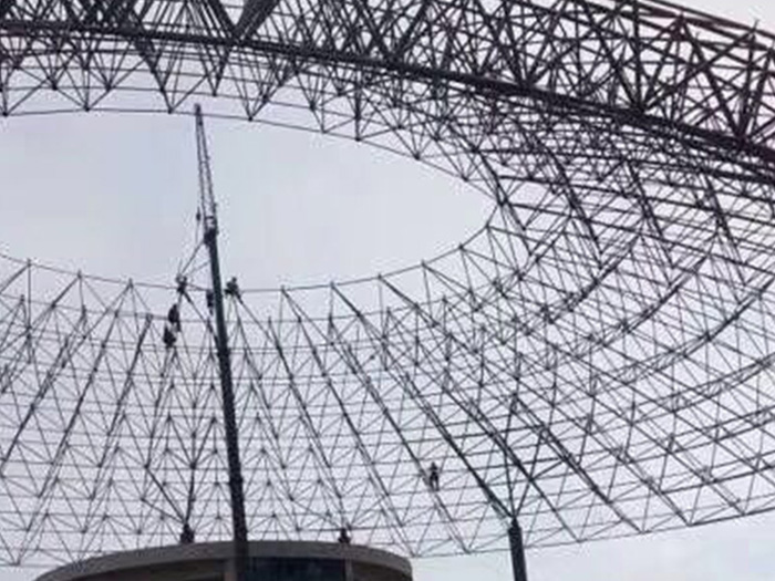 漳平篮球馆球形网架厂家价格